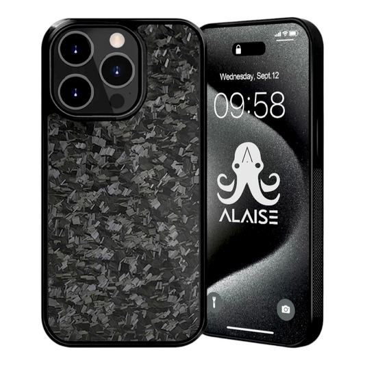 Black Fragment ALAISE™ Series | Forged Carbon Fiber | iPhone Case | MAGSAFE